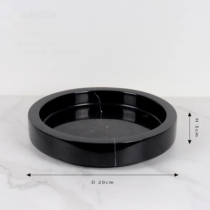 Afralia™ Marble Green Flower Pot - Luxury Stone Moss Simulation Planter Vase