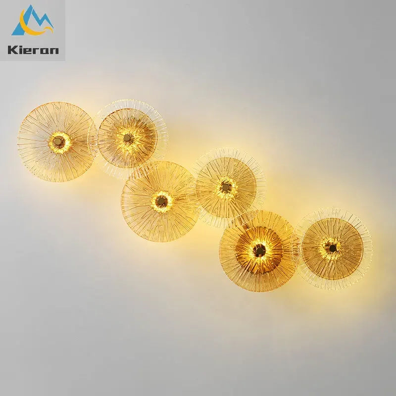 Luxury Crystal LED Wall Lamp for Living Room Bedroom by Afralia™