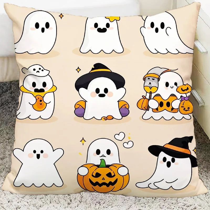 Afralia™ Halloween Plush Cartoon Pillow for Living Room and Bedroom, Festive Decoration