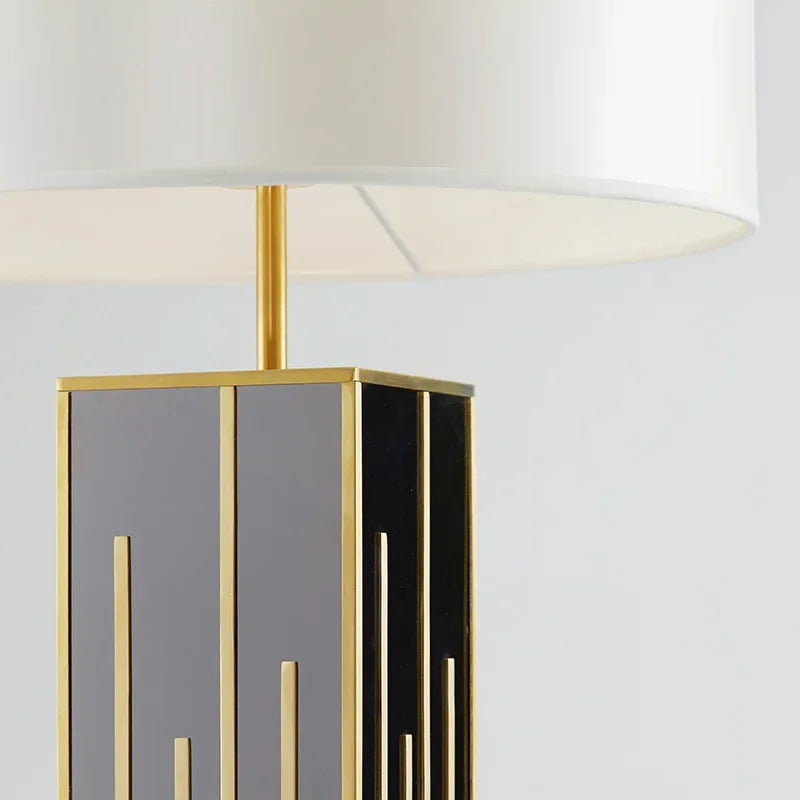 Afralia™ Luxury Gold Metal LED Desk Lamp for Hotel Bedroom & Study