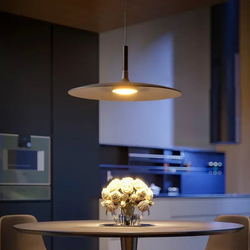 Afralia™ Modern Flat Pendant Lamp | Nordic Ceiling Hanging Light