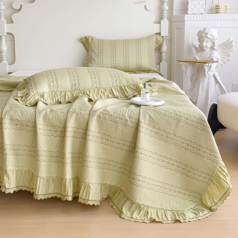 Afralia™ Silky Eucalyptus Fiber Summer Quilt Set - Soft, Cool & Quilted - 3Pcs