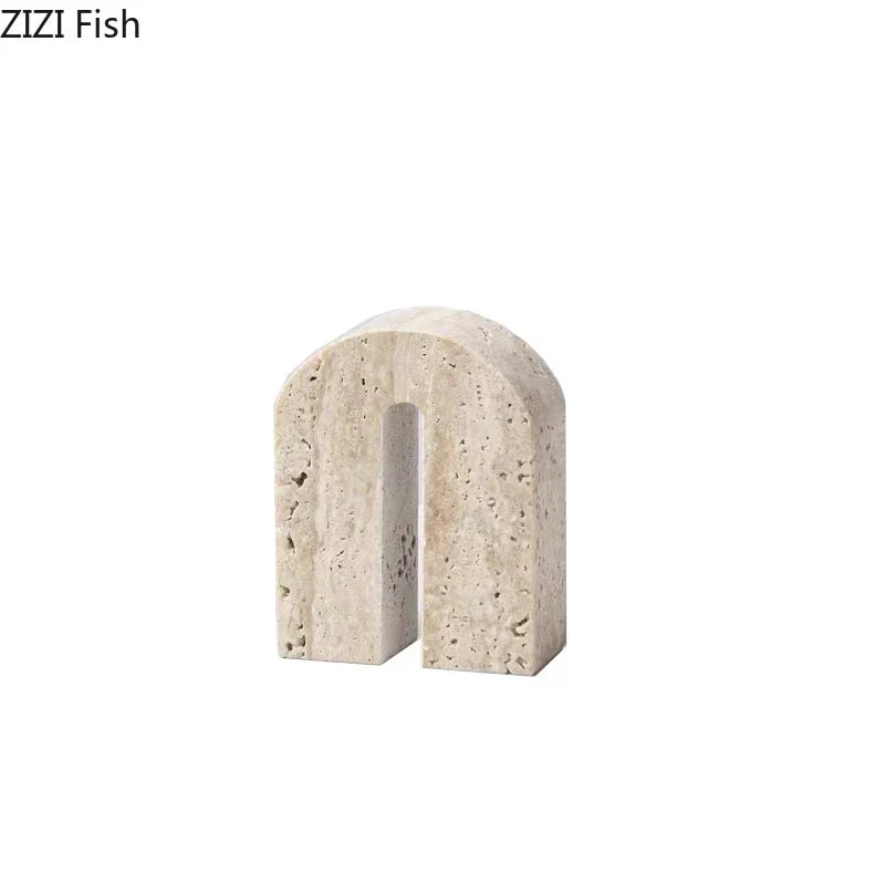 Afralia™ Stone Arch Geometry Ornament Desk Decoration Arc Artwork Statue Room Decor