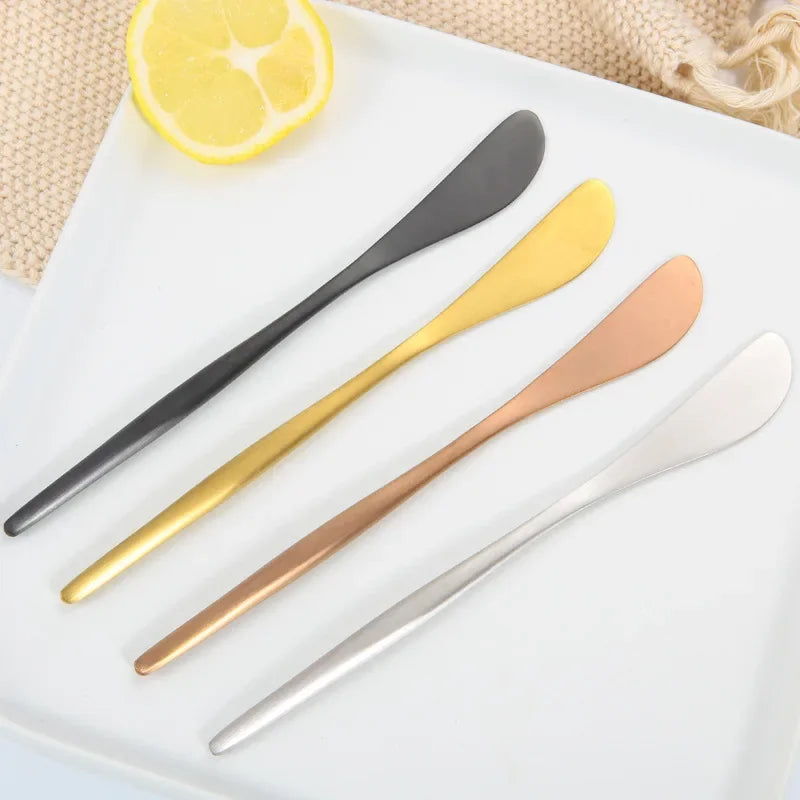 Afralia™ Stainless Steel Butter Knife Cheese Spreader Cutlery Flatware Breakfast Bread Tool