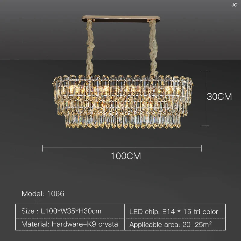 Afralia™ Crystal Chandelier: Postmodern High-End Light Luxury for Living & Dining Rooms