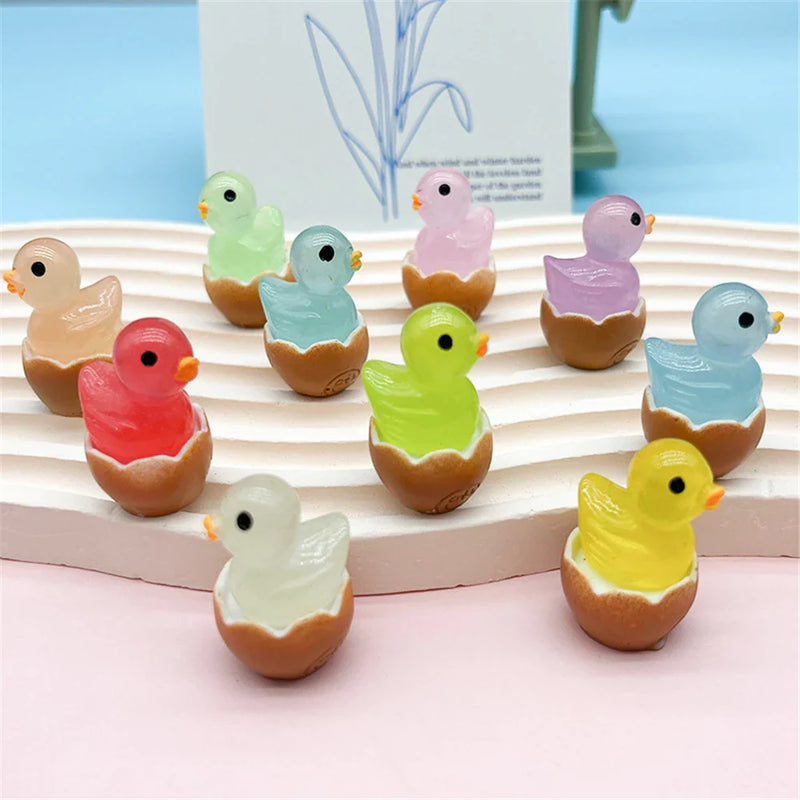 Mini Glow-in-the-Dark Eggshell Chick Duck Dinosaur Afralia™ Figurines Home Decor