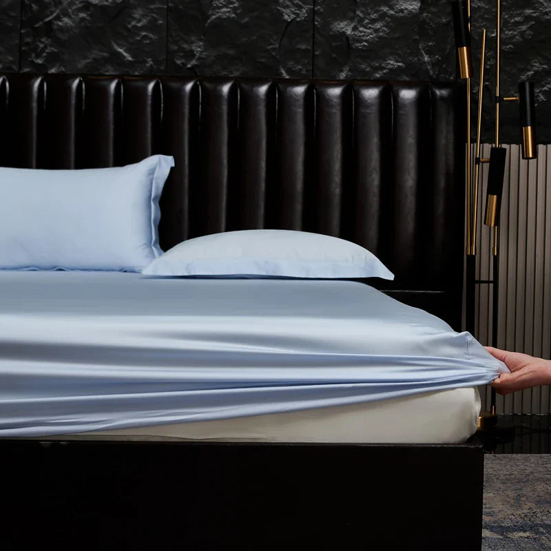 Afralia™ Silky Soft Lyocell Fitted Sheet with Bamboo Fiber for Smooth Mattress Cover