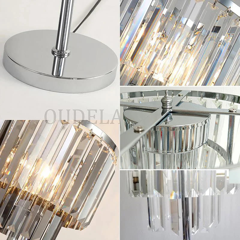 Afralia™ Crystal Table Lamps: Modern Warm Living Room Study Desk Decor Fixtures