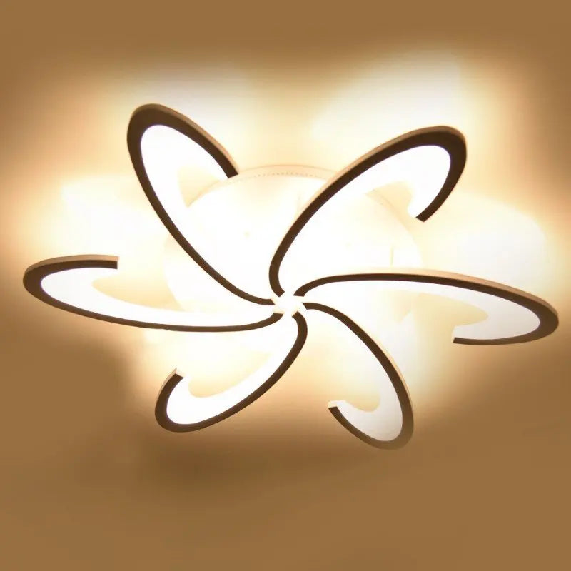 Afralia™ Flower Ceiling Lamp: Modern Chandelier Acrylic RC Dimming Pendant Light Fixture