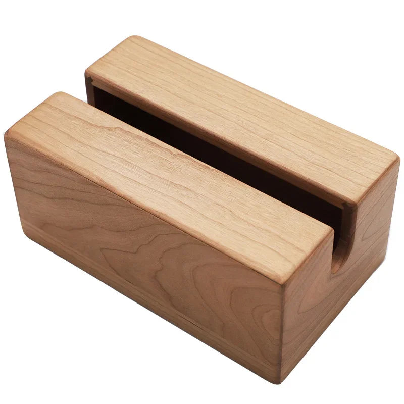 Afralia™ Wooden Tissue Box Holder for Napkins & Paper Towels