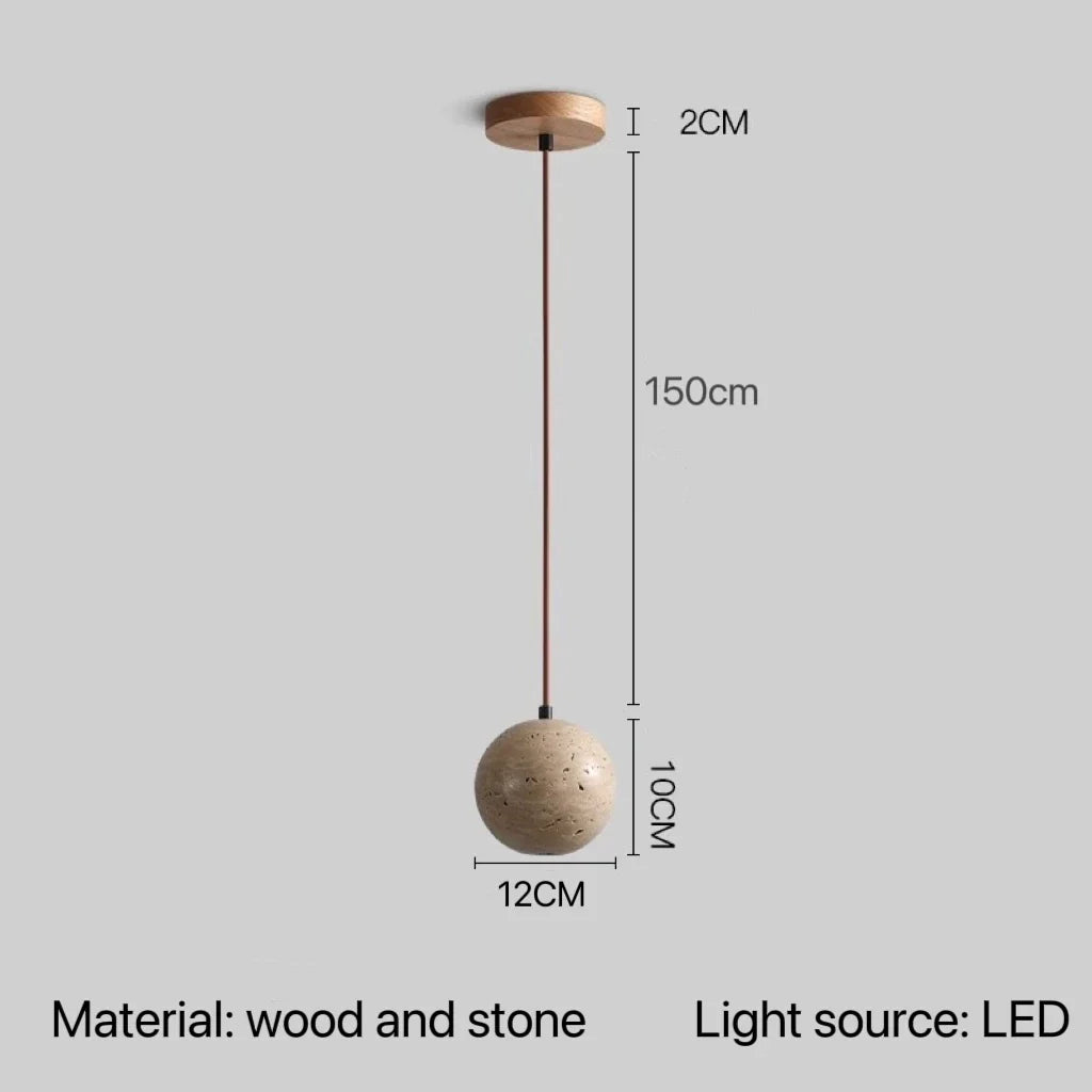 Afralia™ Stone Pendant Lamp: Bedroom Kitchen LED Lighting Fixture