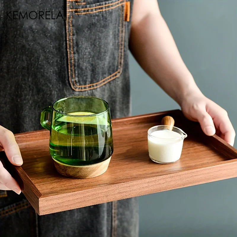 Afralia™ Retro Wooden Rectangular Serving Tray | Vintage Style Tableware for Home and Hotel