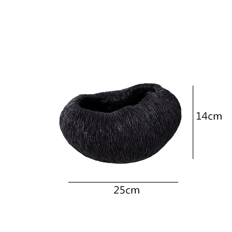 Afralia™ Resin Flower Vase and Tray Set - Modern Home Decoration