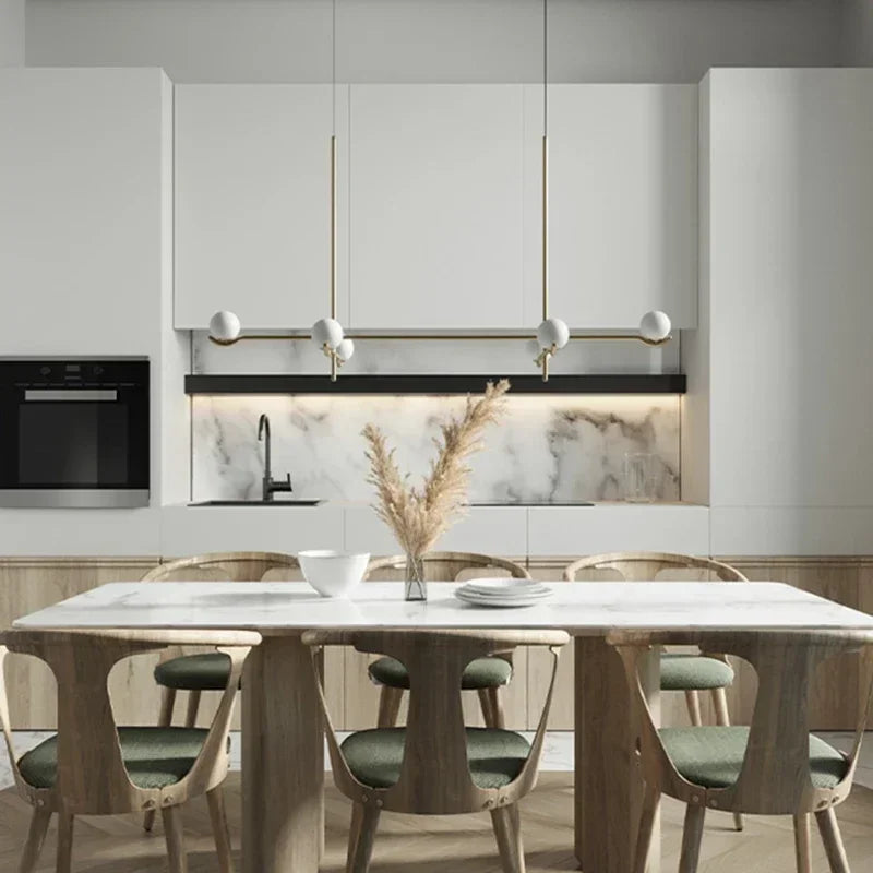 Afralia™ Modern Glass Pendant Light with G9 Bulb