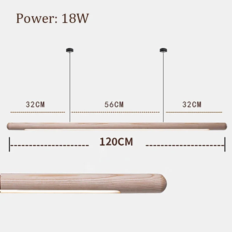 Afralia™ Wood Pendant Light: Modern Kitchen Dining Lamp, Office Chandelier, Island Ceiling Fixture