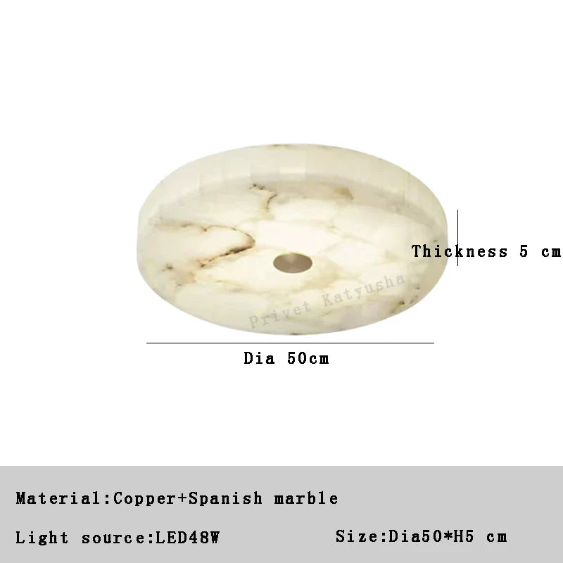 Afralia™ Marble Ceiling Chandelier Modern White Designer Lustre Living Room