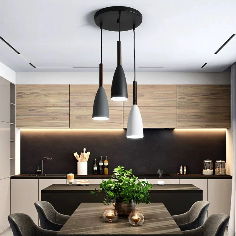 Afralia™ Minimalist Pendant Light Modern Hanging Lamp Dining Kitchen Island Fixture Dining Room