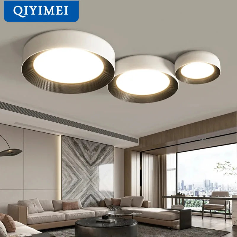 Afralia™ Circular Chandeliers Lights for Home Decor - Indoor Lighting for Living Dining Bedroom