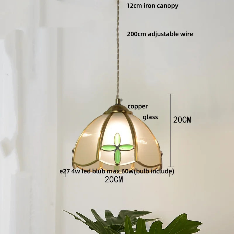 Afralia™ Butterfly Tiffany Glass Pendant Lamp Modern Nordic LED Hanging Light