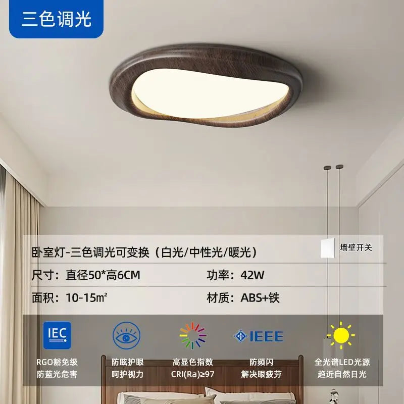 Afralia™ LED Wood Chandeliers for Bedroom Living Room Indoor Lighting Décor