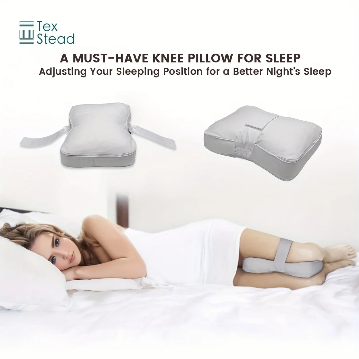 Afralia™ Orthopedic Leg Pillow for Side & Back Sleepers