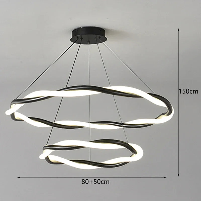 Afralia™ Nordic Chandelier Pendant Light Fixture for Dining Room Ceiling Decor