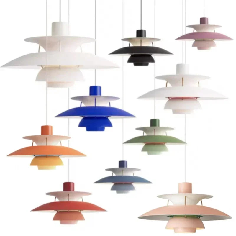 Afralia™ UFO Pendant Light: High-Quality LED Hanging Lamp for Living Room, Kitchen | 5 Colors