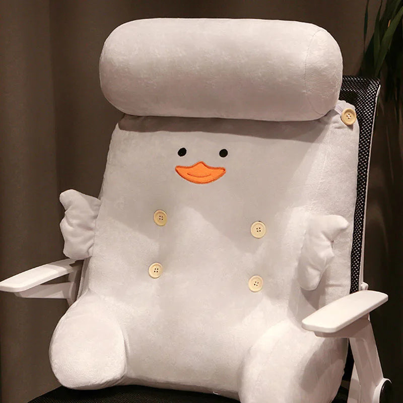 Afralia™ Dumb Duck Square Back Cushion: Comfortable Support for Cervical Spine