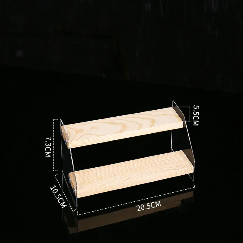Afralia™ Acrylic Makeup Organizer Display Stand - 5 Layer Clear Cosmetic Holder