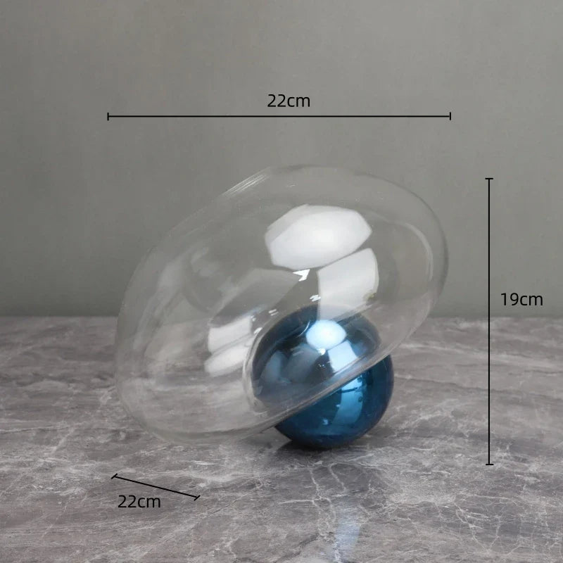 Afralia™ Golden Ball Glass Vase for Hydroponic Flower Arrangement