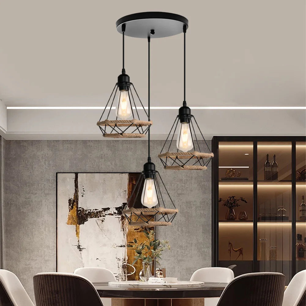 Afralia™ Industrial Hanging Lamp for Kitchen Bedroom Aisle Lighting
