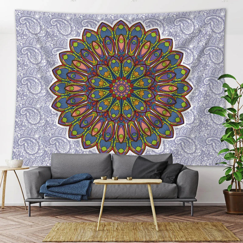 Afralia™ Mandala Boho Tarot Tapestry - Psychedelic Room Wall Decor