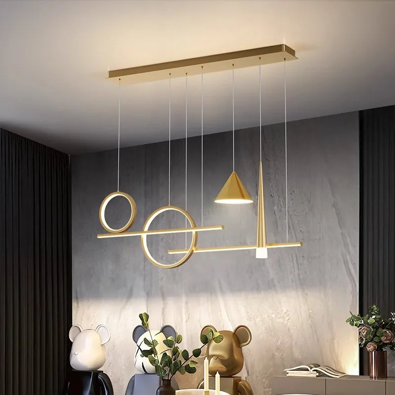 Afralia™ Modern LED Ceiling Lamp Chandelier for Bedroom and Dining Room