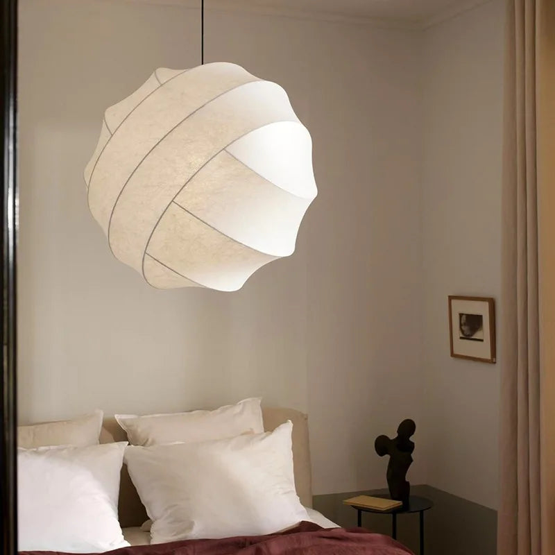 Afralia™ Silk Pendant Light for Living Dining Room Bedroom Shop - Janpanses Chandelier