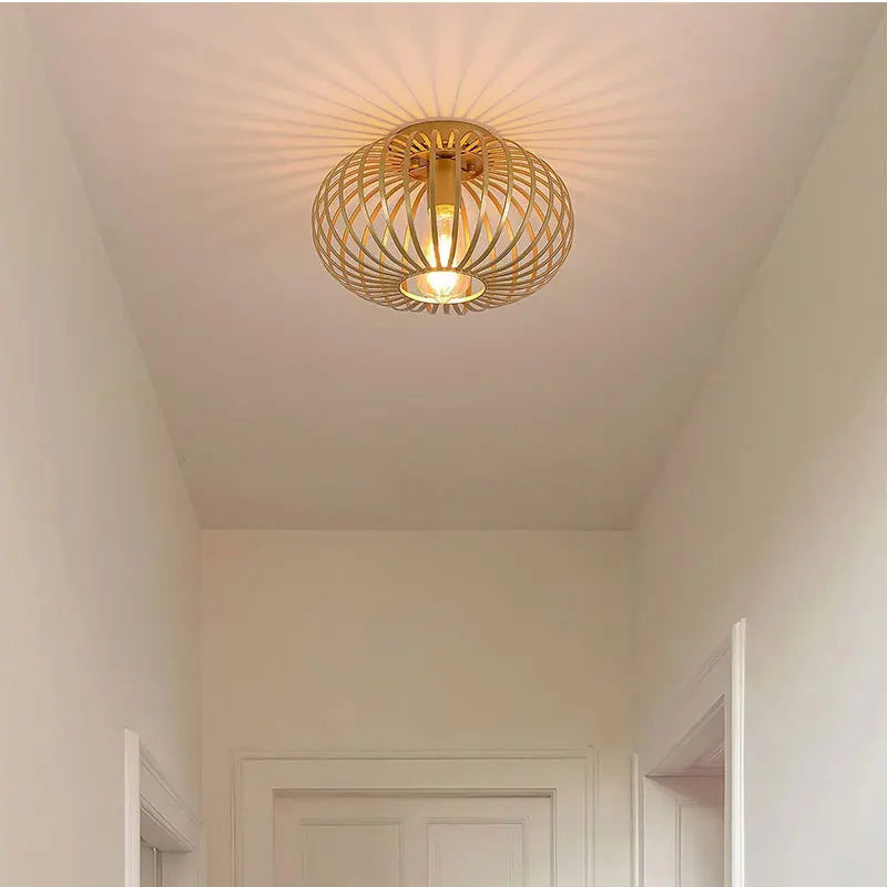 Afralia™ Iron Art Ceiling Light for Living Room Bedroom Hallway Kitchen Balcony