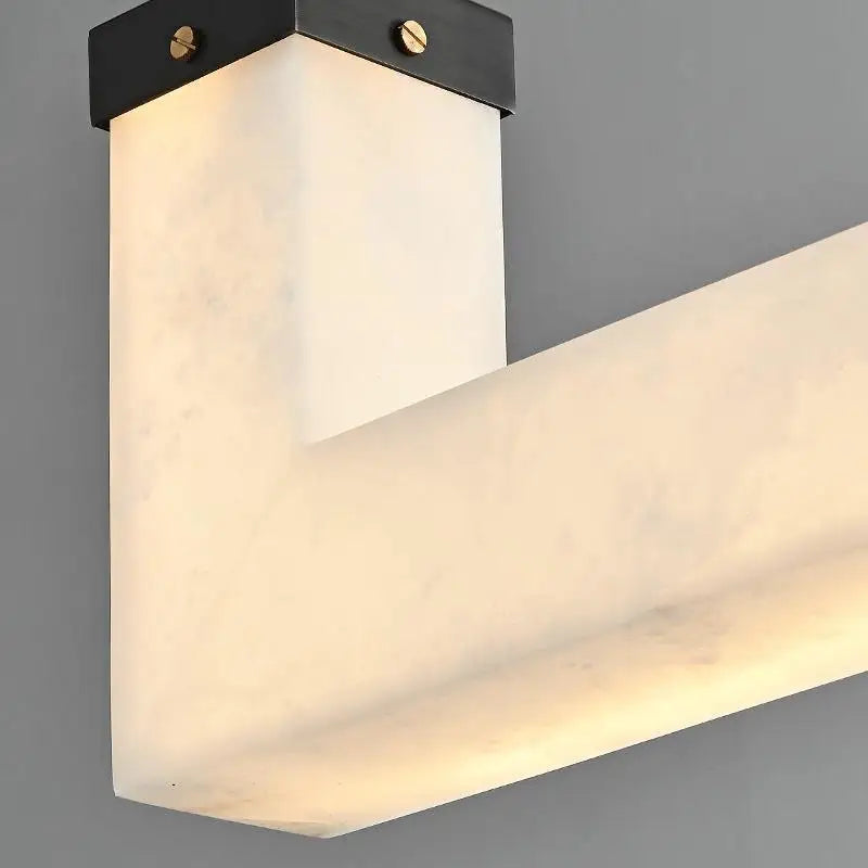 Afralia™ Marble Pendant Lights with Black Stone Belt Hanglamp for Dining Room