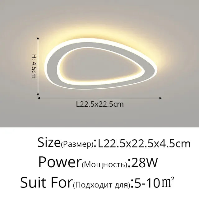 Afralia™ Luxury Nordic Ceiling Lights: Modern Minimalist, Creative Bedroom & Entryway Lighting