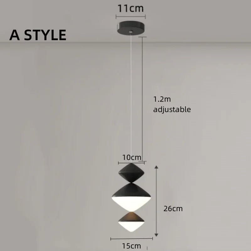 Afralia™ Modern Minimalist LED Pendant Lights Bedroom Study Wall Lamp Living Room Indoor Fixture