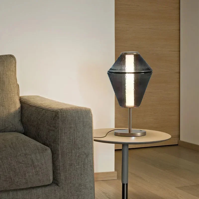 Afralia™ Nordic Glass Floor Lamp for Living Room, Study, Bedroom - LED Table Lamp