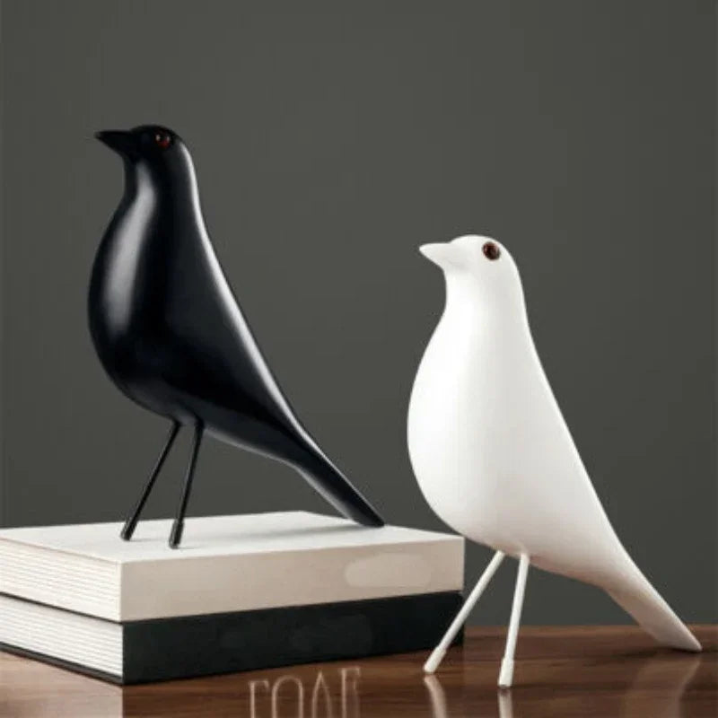 Afralia™ Bird Peace Dove Geometric Statue Resin Craft Home Decoration