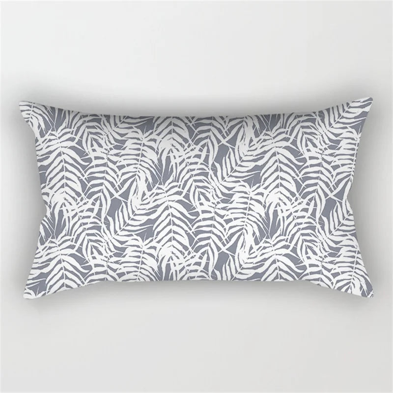 Gray Geometric Pillowcase Short Plush Cushion Cover for Home Decor - Afralia™