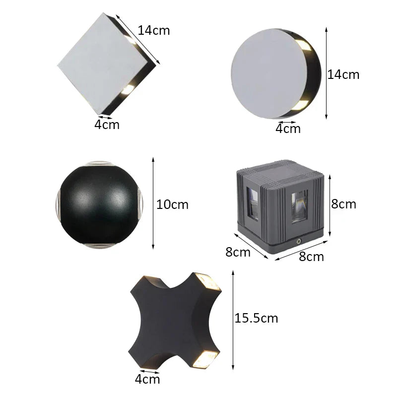 Afralia™ LED Starlight Wall Lamp for Garden Yard, KTV, Club, Corridor, Bar, and Home