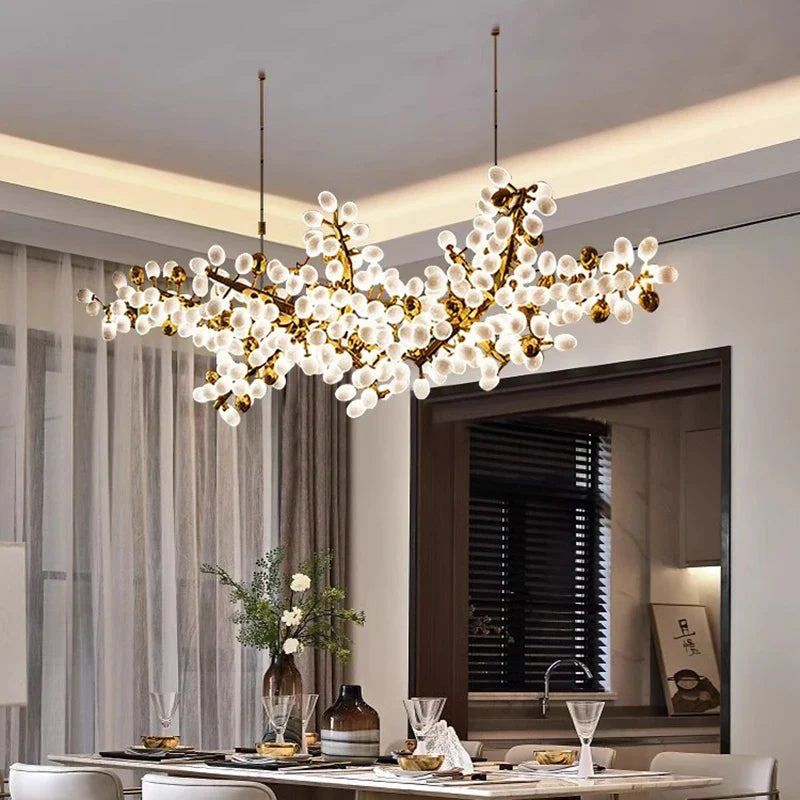 Afralia™ LED Chandelier Lighting for Living Room, Bedroom, and Dining Room