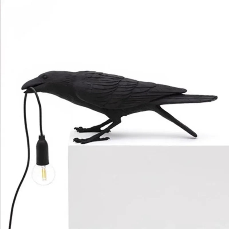 Afralia™ Lively Bird Resin Table Lamp - Home Decor Lighting for Bedroom, Living Room