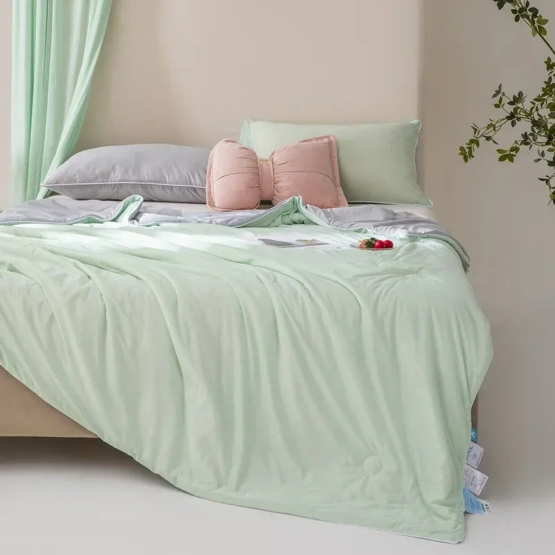 Afralia™ Cooling Quilt: Soft, Comfortable Queen Blanket for Summer Heat, Unique Cold Fiber Technology