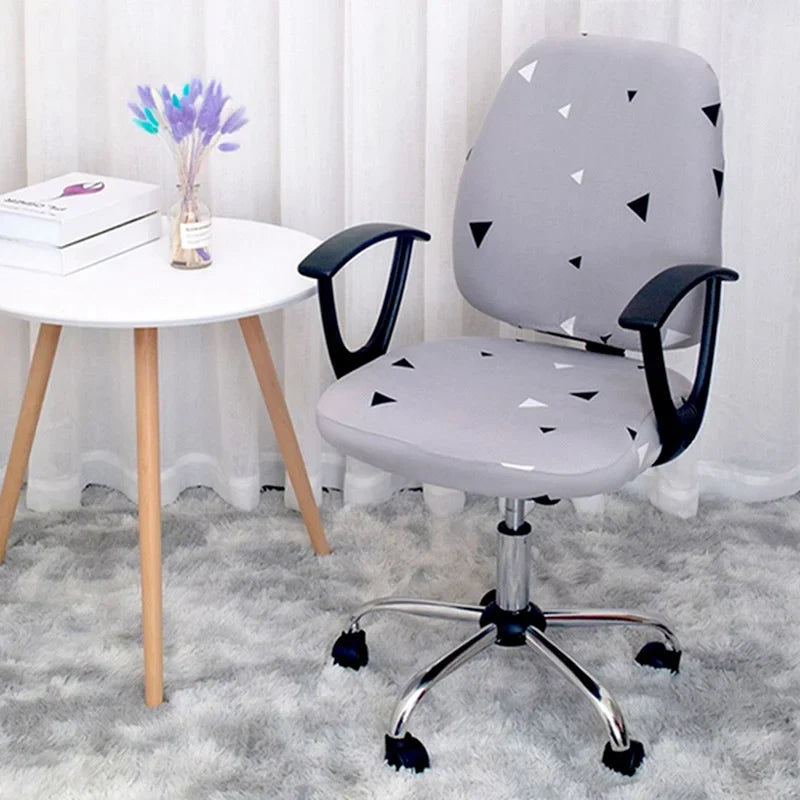 Afralia™ Printed Spandex Chair Cover: Universal Office Chair Protector for Comfort and Style