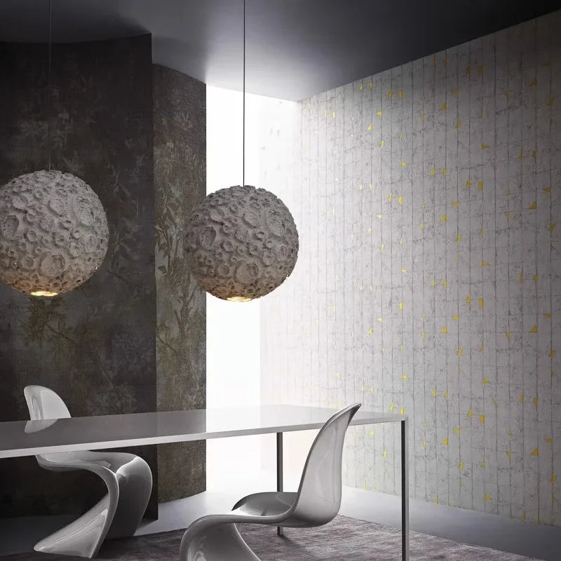 Afralia™ Wabi Sabi Grey Chandelier: Japanese Style Pendant Lamp for Living Room, Dining, or Store