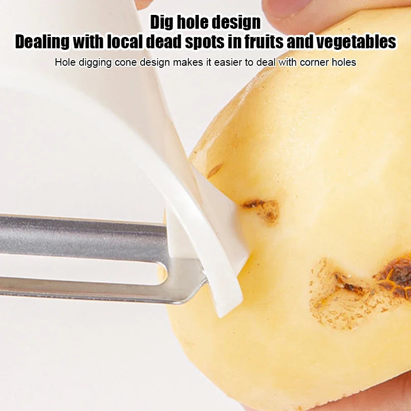 Afralia™ Wooden Peeler for Fruits Vegetables Kitchen Gadgets and Accessories