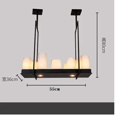 Afralia™ Nordic Glass LED Chandelier for Home Dining Living Room Pendant Lamps