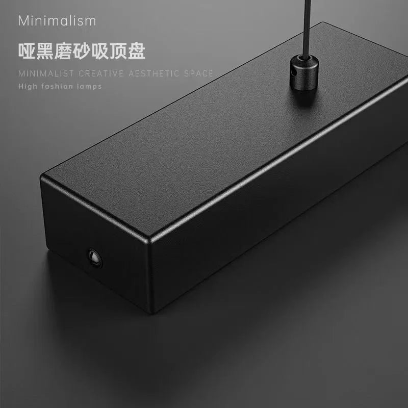 Afralia™ LED Chandelier: Contemporary Linear Hanging Lamp for Dining Room & Office